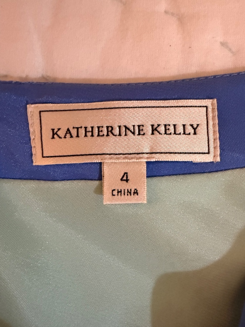 Katherine Kelly Size 4 Blue and Green - Picture 3 of 3